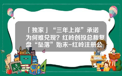 「独家」“三年上岸”承诺为何难兑现？红岭创投总裁复盘“坠落”始末-红岭注册公司