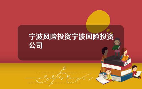 宁波风险投资宁波风险投资公司