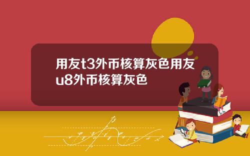用友t3外币核算灰色用友u8外币核算灰色