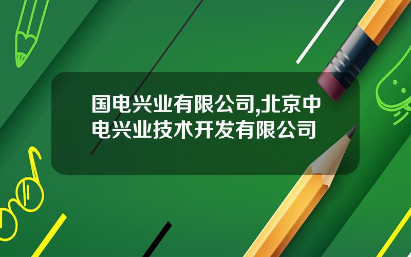 国电兴业有限公司,北京中电兴业技术开发有限公司