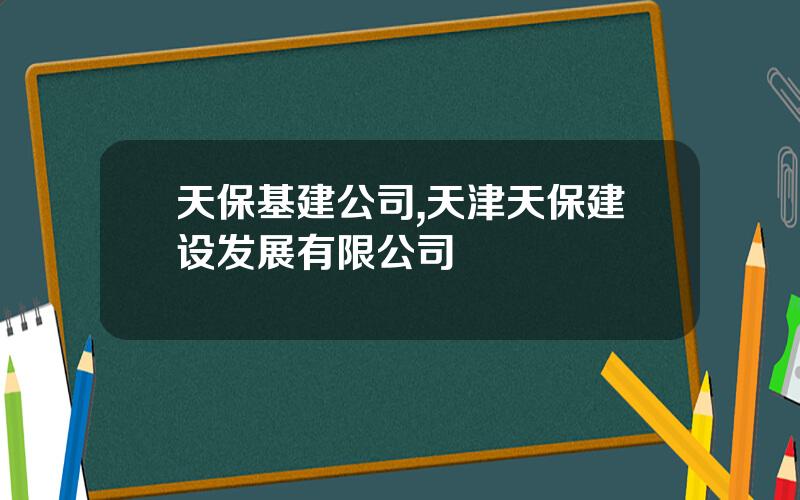 天保基建公司,天津天保建设发展有限公司