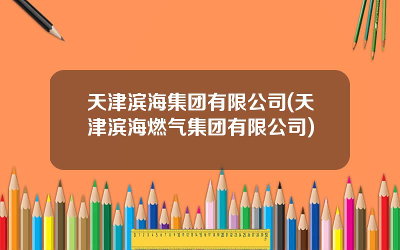 天津滨海集团有限公司(天津滨海燃气集团有限公司)