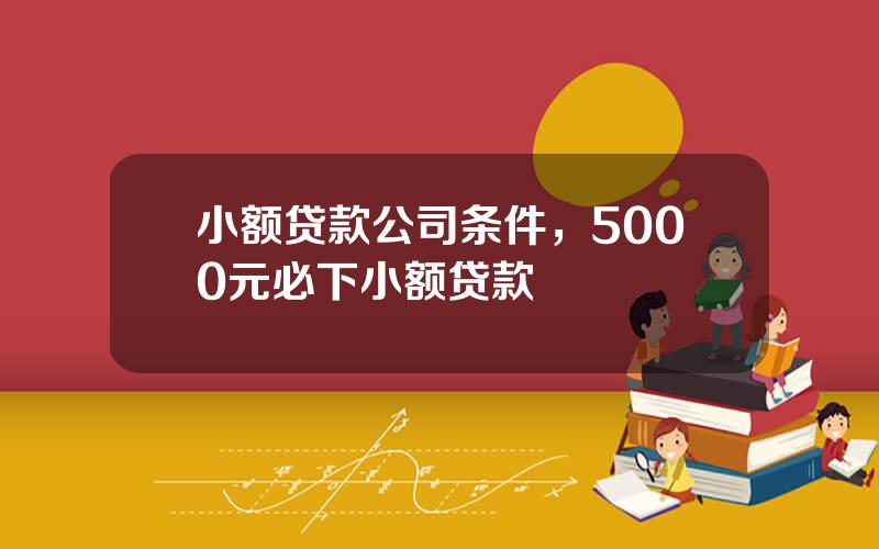 小额贷款公司条件，5000元必下小额贷款